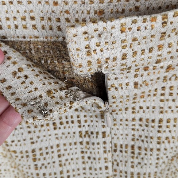 Leticia Gonzaga Brazil Tweed Mini Skirt sz BR 40 / US M - Picture 4 of 7